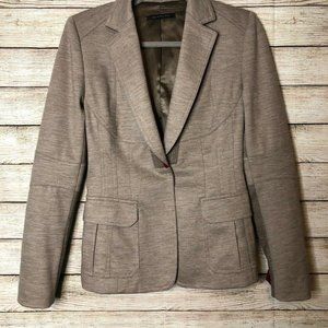 Elie Tahari Size 2 Beige Brown Blazer